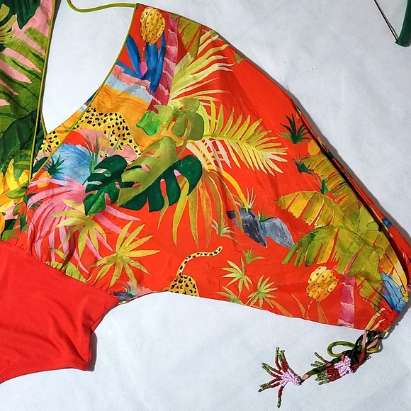 FARM Rio Colorful Jungle Print Bodysuit - Picture 11 of 14